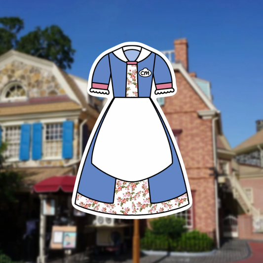 Copy of Liberty Square Liberty Tree Tavern MK Cast Member Costume Glossy Sticker