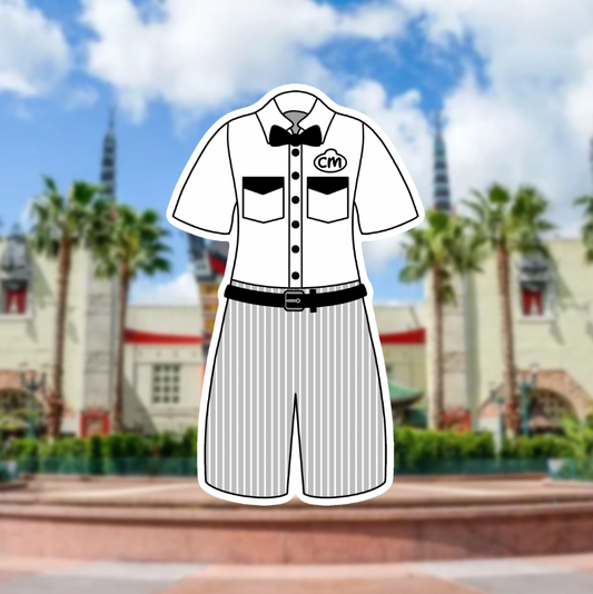 Oscar's HS Cast Member Costume Glossy Sticker