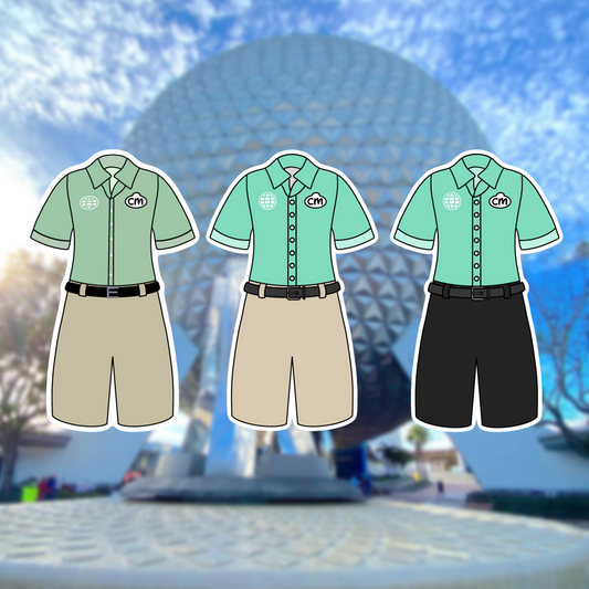 Festivals World Showcase Cast Member Costume Glossy Sticker