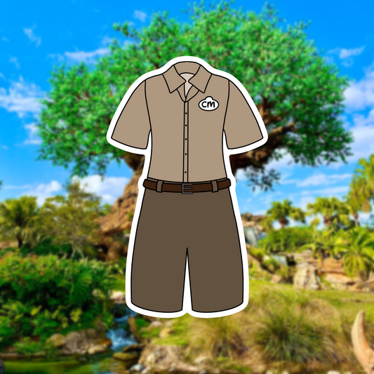 DAK Outdoor Vending DAK Cast Member Costume Glossy Sticker
