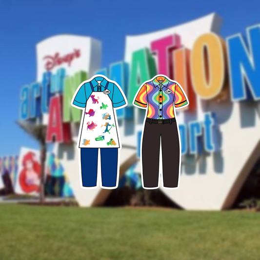 Art of Animation Resort Cast Member Costume Glossy Sticker