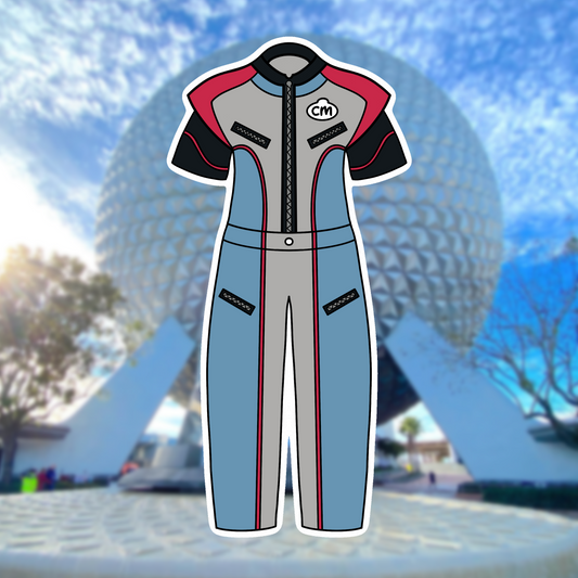 Mission Space Future World Cast Member Costume Glossy Sticker