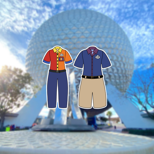 Future World Figment Imagination Pavillion Cast Member Costume Glossy Sticker