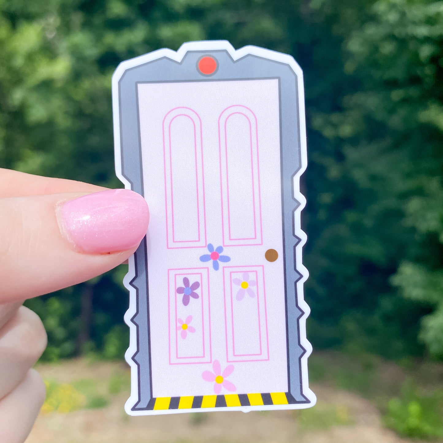 Boo's Door Glossy Sticker