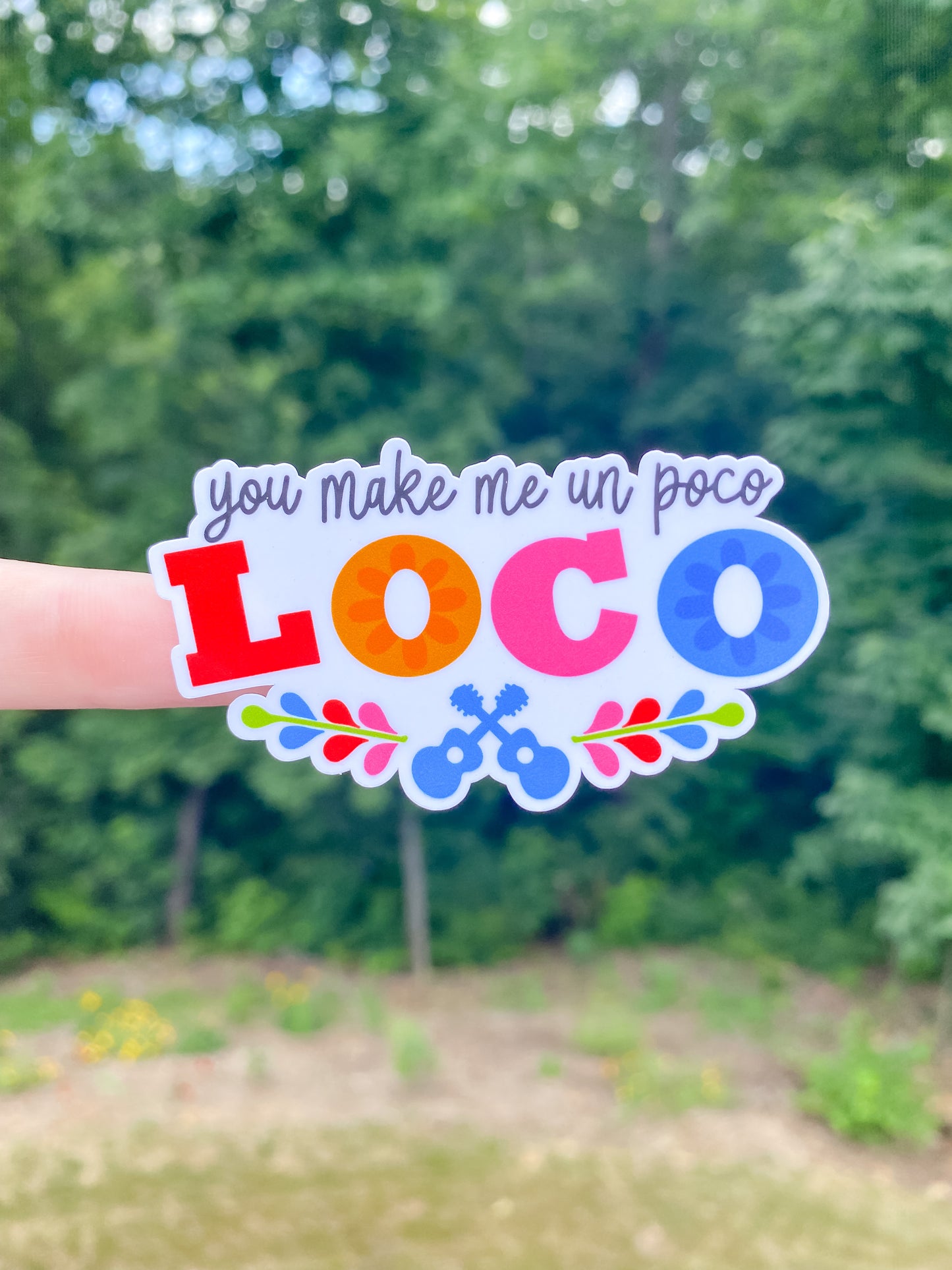 Un Poco Loco Glossy Sticker