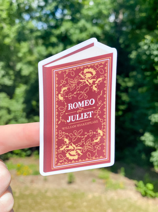 Romeo and Juliet Book Glossy Sticker
