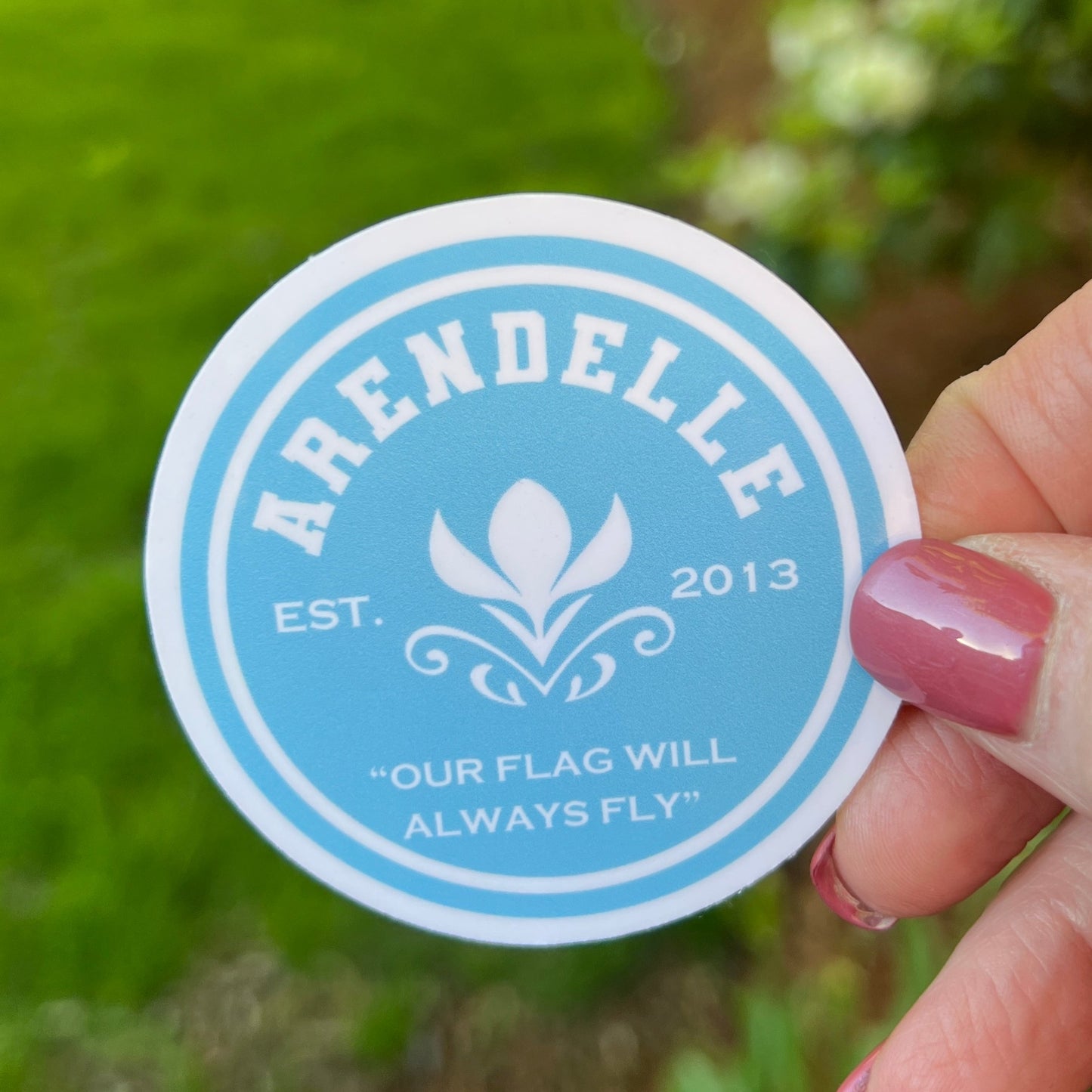 Arendelle Logo Round Glossy Sticker