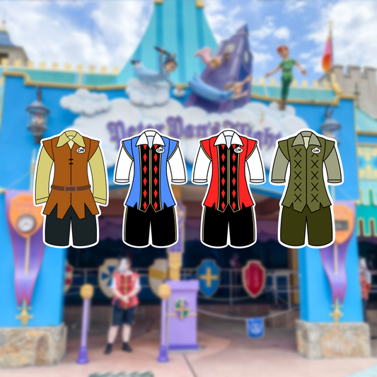 Fantasyland Attractions Cast Member Costume Glossy Sticker