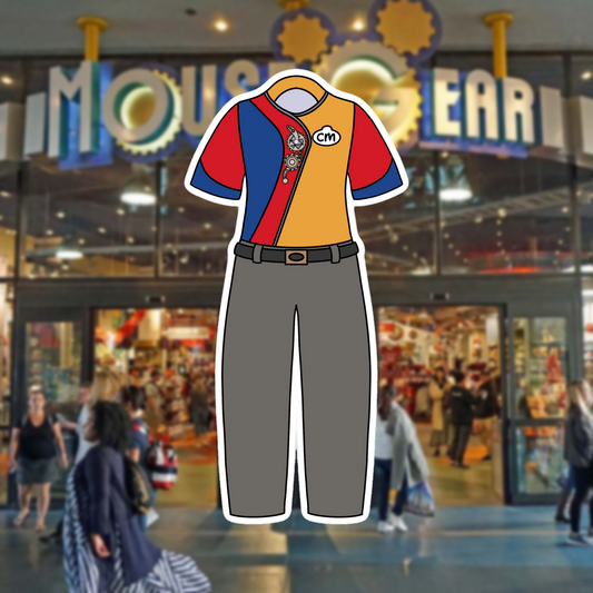 Mouse Gear Future World Cast Member Costume Glossy Sticker