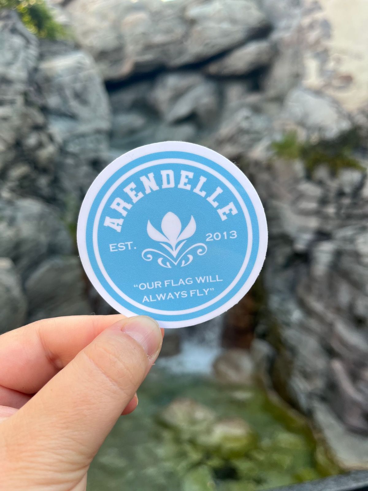 Arendelle Logo Round Glossy Sticker