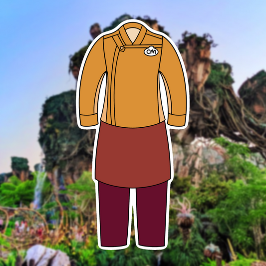 Satuli Canteen DAK Cast Member Costume Glossy Sticker