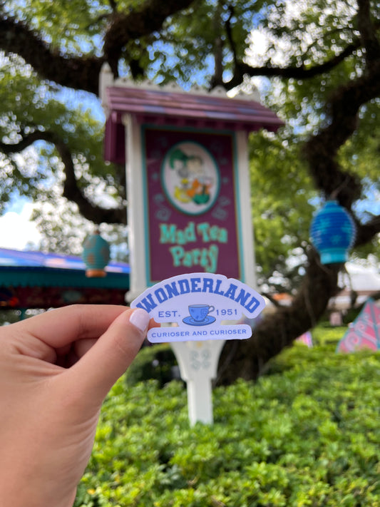 Wonderland Logo Glossy Sticker