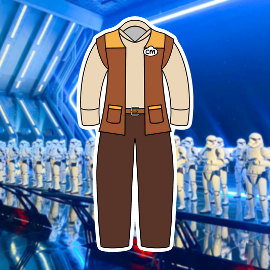 Rise of the Resistance HS Cast Member Costume Glossy Sticker