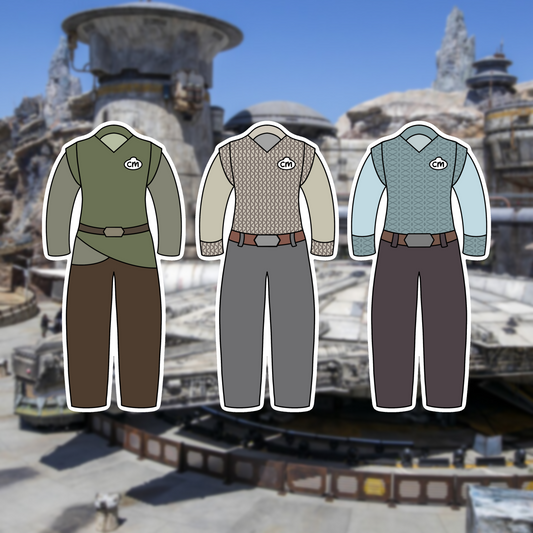 Batuu Villager HS Cast Member Costume Glossy Sticker