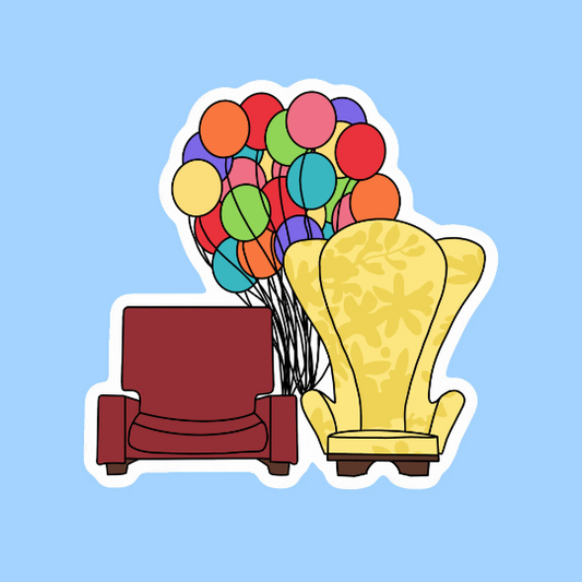 Balloon Chairs Glossy Sticker