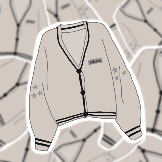 Cardigan Matte Sticker (Swiftie Sticker Collection)