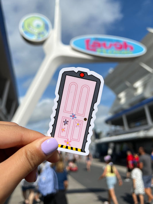 Boo's Door Glossy Sticker