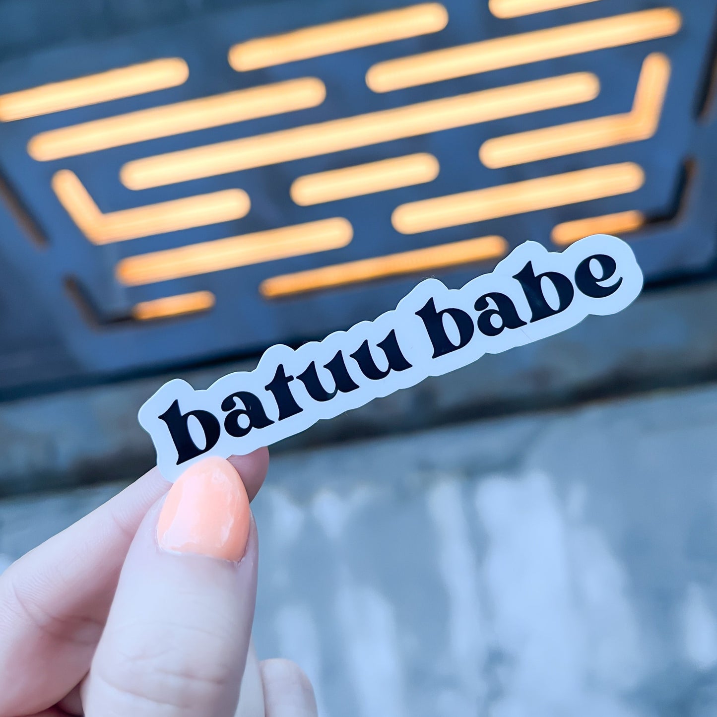 Batuu Babe Glossy Sticker