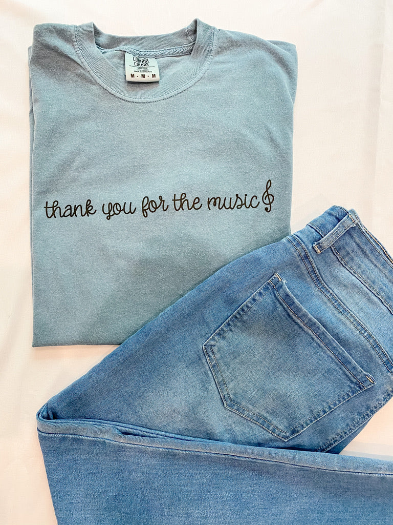 SALE Thank You for the Music Comfort Colors T-Shirt