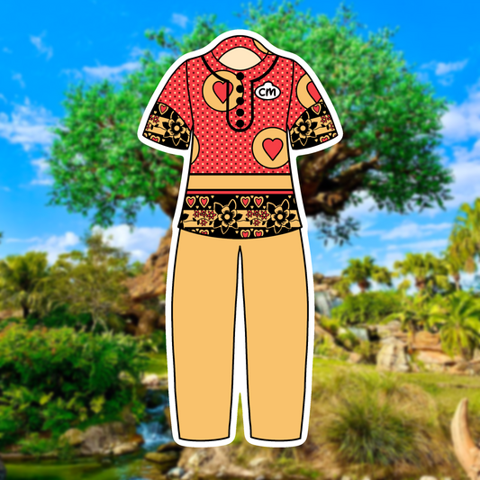Africa QSFB/Merch DAK Cast Member Costume Glossy Sticker