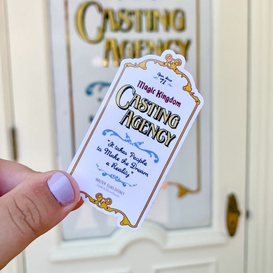 Casting Agency Door Glossy Sticker