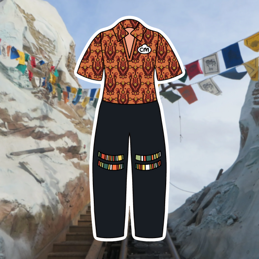 Everest Attractions DAK Cast Member Costume Glossy Sticker