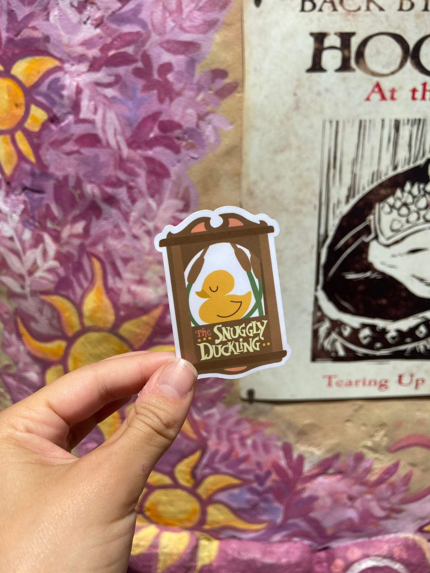 Snuggly Duckling Glossy Sticker