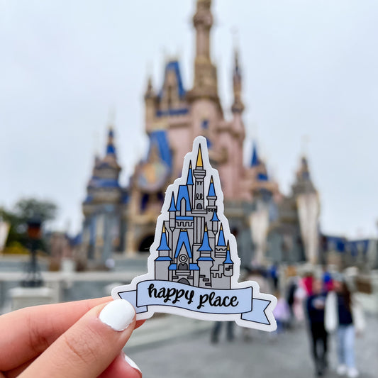 Happy Place Florida Castle Matte Sticker