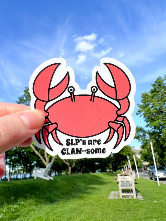 SLP's are CLAW-some Glossy Sticker