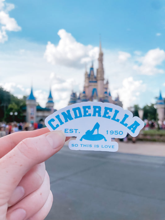 Cinderella Logo Glossy Sticker